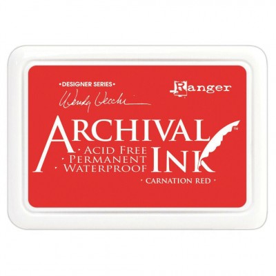 Ranger - Archival Ink pad couleur «Carnation Red»