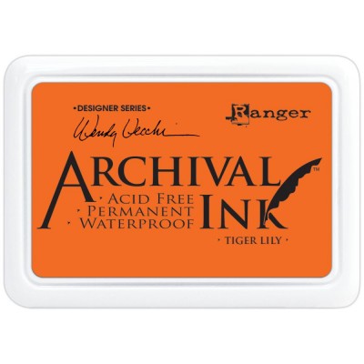 Ranger - Archival Ink pad couleur «Tiger Lily»
