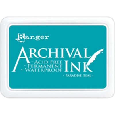 Ranger - Archival Ink pad couleur «Paradise Teal»