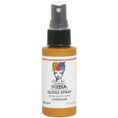 Dina Wakley -  «Acrylic Gloss Sprays» couleur «Cheddar» 2 oz