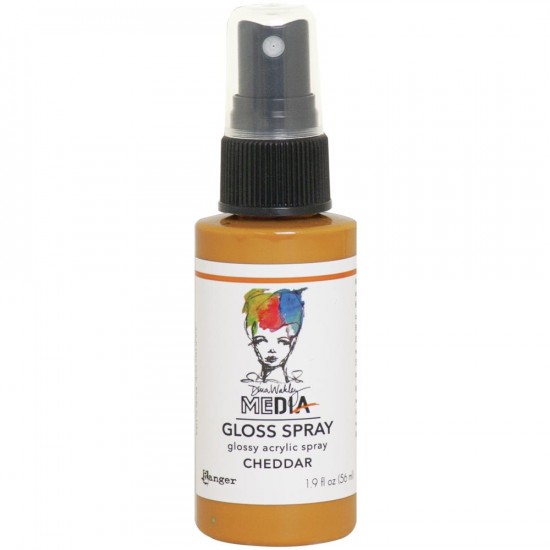 Dina Wakley -  «Acrylic Gloss Sprays» couleur «Cheddar» 2 oz