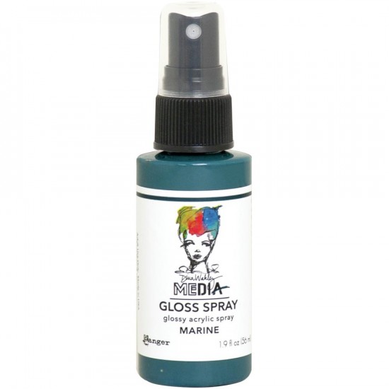 Dina Wakley -  «Acrylic Gloss Sprays» couleur «Marine» 2 oz