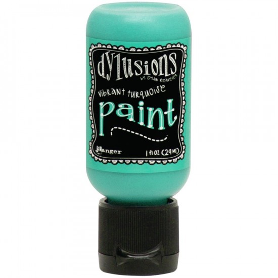 Dylusions - Peinture acrylique «Vibrant Turquoise» 1oz
