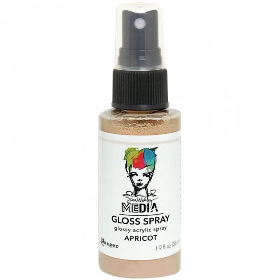 Dina Wakley -  «Acrylic Gloss Sprays» couleur «Apricot» 2 oz