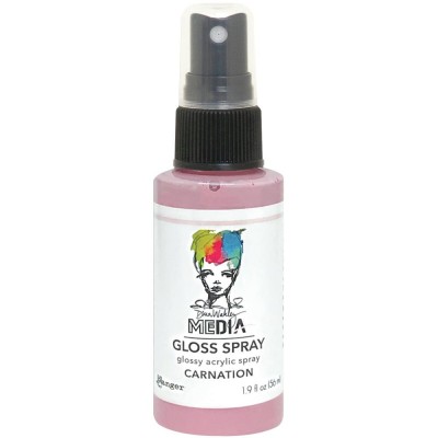 Dina Wakley -  «Acrylic Gloss Sprays» couleur «Carnation» 2 oz