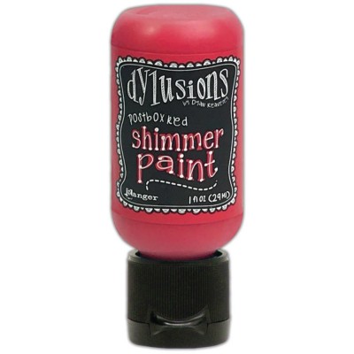 Dylusions - Shimmer Paint  «Postbox Red» 1oz