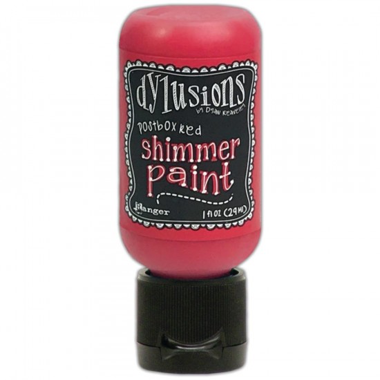 Dylusions - Shimmer Paint  «Postbox Red» 1oz