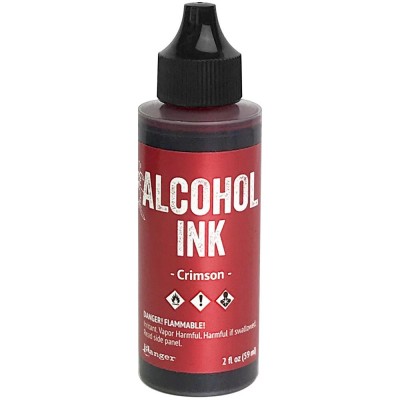Tim Holtz - Alcohol Ink couleur «Crimson» 2 oz