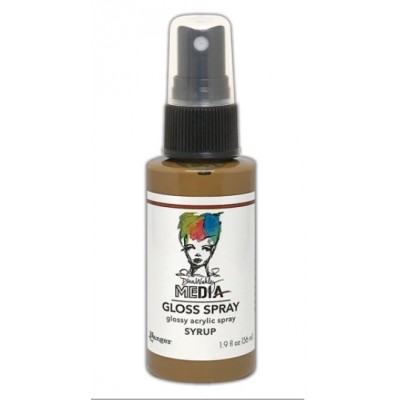 Dina Wakley -  «Acrylic Gloss Sprays» couleur «Syrup» 2 oz