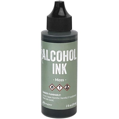 Tim Holtz - Alcohol Ink couleur «Moss» 2 oz