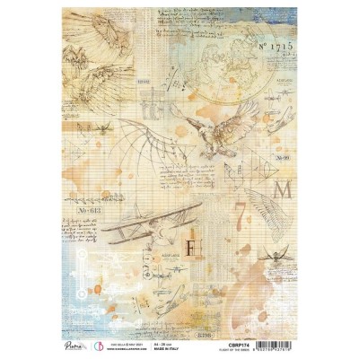Ciao Bella - Papier de riz «Flight Of The Birds»  8.5" X 11"