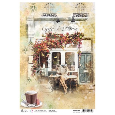 Ciao Bella - Papier de riz «Café de Paris»  8.5" X 11"