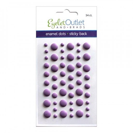 Eyelet outlet -  Enamel Dots autocollant «Matte Violet» 54 / emballage