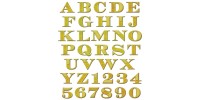  Spellbinders - Dies «Etched Alphabet and Numbers» ensemble de 36 pièces