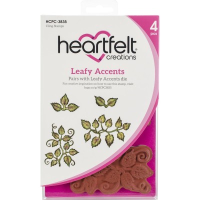 Heartfelt Creations  - Estampes «Leafy Accents» 4 pièces