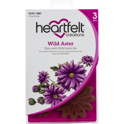 Heartfelt Creations - Estampes «WIld Aster» 3 pièces