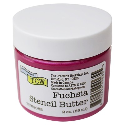 TCW - Stencil Butter couleur «Fuchsia» 2 oz  