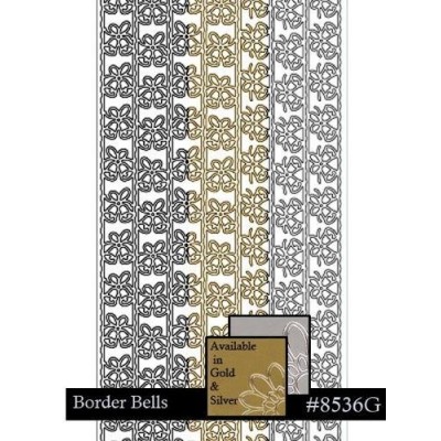 Starform stickers - autocollants  Peel-off «Ribbon Bell Border Gold»  
