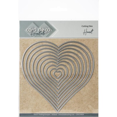 Find It Trading - Dies «Card Deco Essentials» modèle  «Heart» 10 pcs