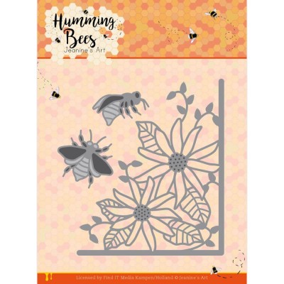 Find It Trading - Dies «Humming Bees» modèle  «Flower Corner» 3 pcs