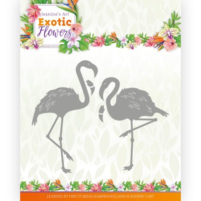 Find It Trading - Dies «Exotic Flowers» modèle  «Flamingos» 4 pcs