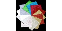 Memory Box - Bloc de  papier métallique «Glitter Holiday»  6" X 6"   24 feuilles