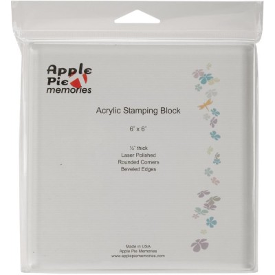 Apple Pie - Bloc transparent en acrylique 6" X 6"