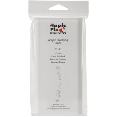 Apple Pie - Bloc transparent en acrylique 3" X 6"