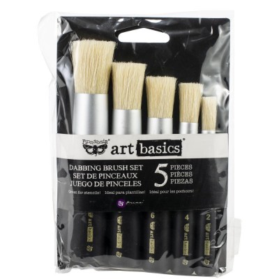 Finnabair - Art Basic ensemble de pinceaux «Dabbing Brush» 5 pièces