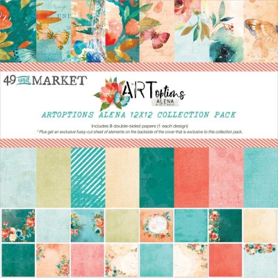  49& Market - bloc de papier collection «Alena» 12 x 12" 8 feuilles