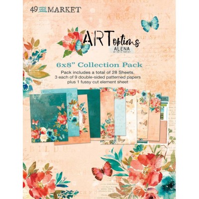 49 & Market - bloc de papier collection Art Options «Alena» 6 X 8" 28 feuilles
