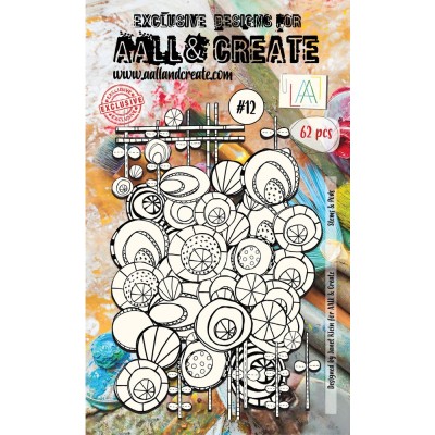 AALL & Create- Éphéméras  «Stem And Pods» 64pcs