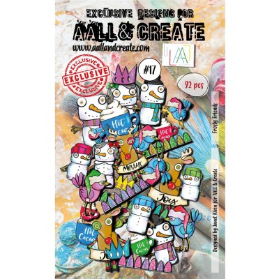 AALL & Create- Éphéméras  «Frosty Friends» 92 pcs #17