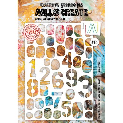 AALL & CREATE - Stencil «Number Wall» #131
