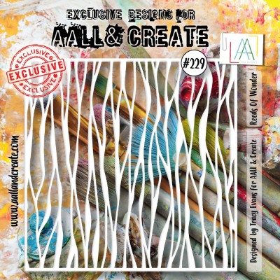 AALL & CREATE - Stencil «Reeds Of Wonder» #229