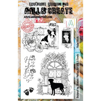 AALL & CREATE - Estampe set «Postal Pooch» #863