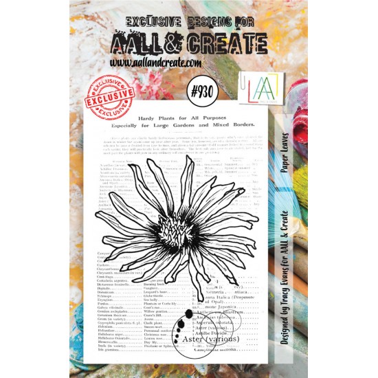 AALL & CREATE - Estampe set «Paper Leaves» #930