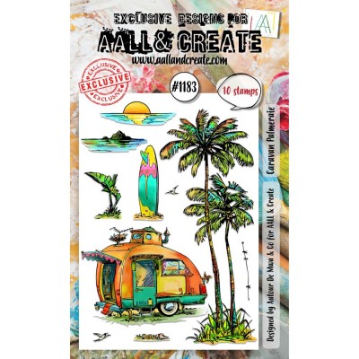 AALL & CREATE - Estampe set «Caravan Palmeraie» #1183