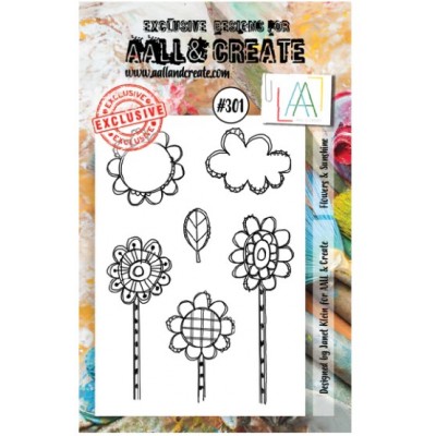 AALL & CREATE - Estampe set «Flowers & Sunshine» #301