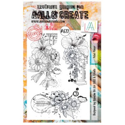 AALL & CREATE - Estampe set «Petal Power» #622