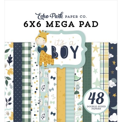 Echo Park - Bloc de  papier double face «It's a Boy»  6" X 6"   48 feuilles