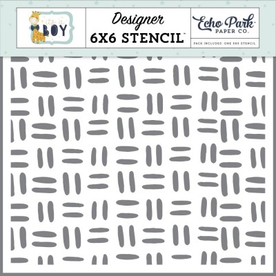 Echo Park - Stencil «Stitched Pattern» 6"X6"