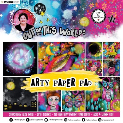 Studiolight - Album «Marlene's Out Of This World Arty Paper Pad no.16 » 20 feuilles