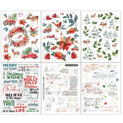 49 & Market - Rub-Ons de la collection Art Options «Holiday Wishes»