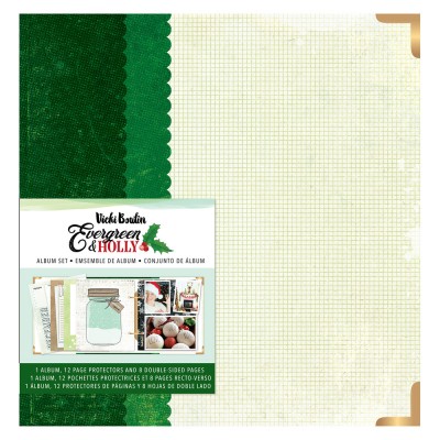 PRÉCOMMANDE-Vicki Boutin - Album 6" x 8" collection «Evergreen & Holly» 