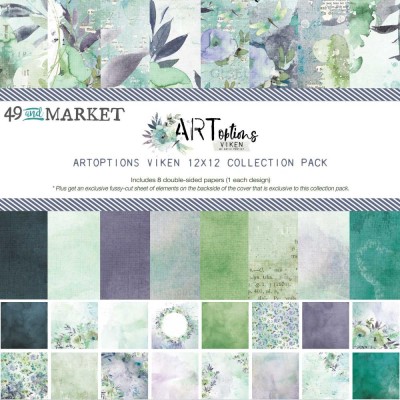  49& Market - bloc de papier collection «ARToptions Viken» 12 x 12" 8 feuilles