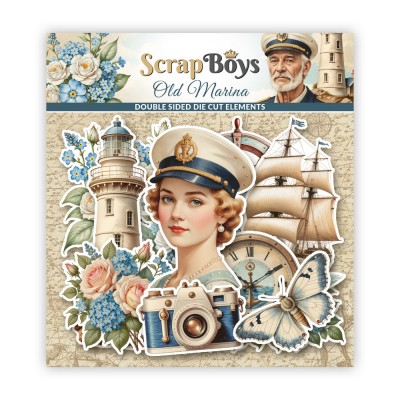ScrapBoys -  Éphéméras «Old Marina» 42 pcs              