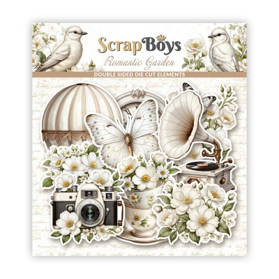 ScrapBoys -  Éphéméras «Romantic Garden» 41 pcs              