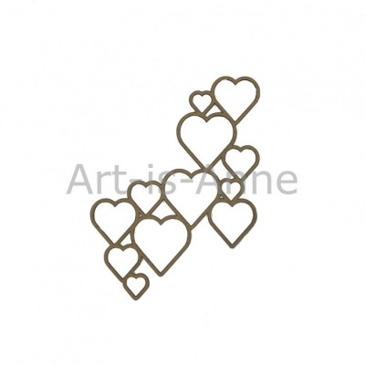 Art-Is-Anne - Chipboard «Bulle de coeur» 1pcs