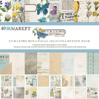 49& Market - bloc de papier collection «Curators Botanical» 12 x 12" 8 feuilles